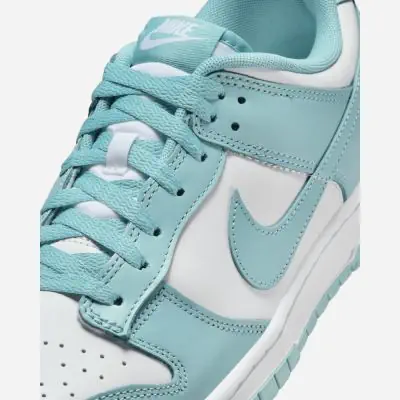 Chaussures Nike Dunk Low Retro Blanc Bleu Turquoise pour Homme EKINSPORT