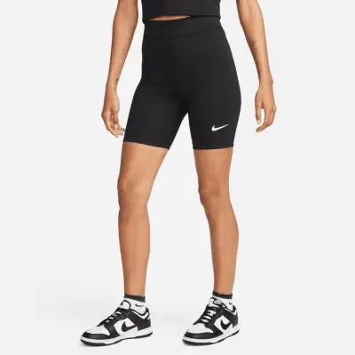Short cycliste Nike Sportswear Classics High Waisted 8 Noir pour Femme EKINSPORT