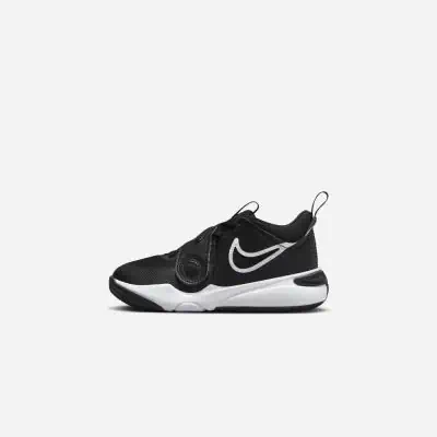 Scarpe da bambino Nike Team Hustle D 11 bianco e nero EKINSPORT