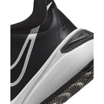 Scarpe da basket Nike Team Hustle D 11 Bianco e Nero per bambino