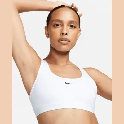 Reggiseno Nike Swoosh Light Support Donna Bianco EKINSPORT