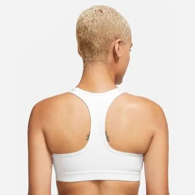 Reggiseno Nike Swoosh Medium Support imbottito bianco da donna DX6821 100 EKINSPORT