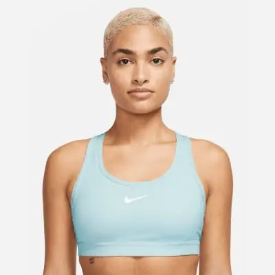 Women's Nike Swoosh Ice Blue Bra EKINSPORT