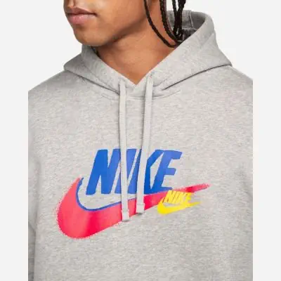 Sweat à capuche Nike Sportswear Standard Issue Fleece Gris pour Homme DZ2513-063
