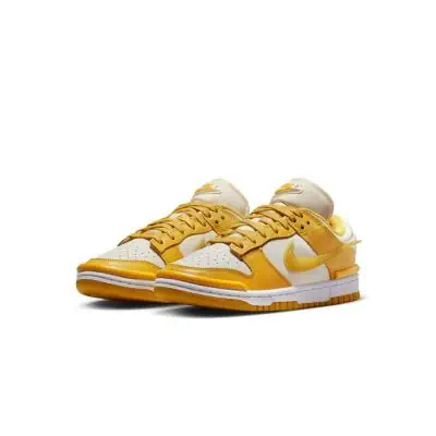 Sapatilhas Nike Dunk Low Twist Branco e Dourado para mulher