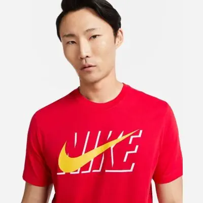 T shirt nike uomo rosse best sale
