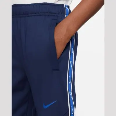 bas de jogging nike sportswear repeat bleu enfant dz5623 410