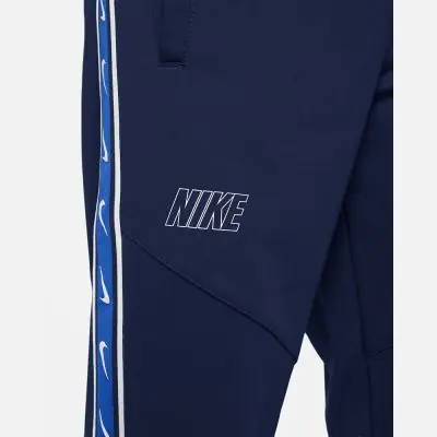 bas de jogging nike sportswear repeat bleu enfant dz5623 410