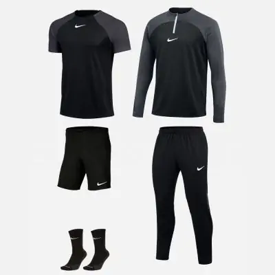Ensemble Nike enfant Pack 5 pièces Maillot Academy Pro Short Park III Chaussettes basses Squad Haut 1/4 zip Academy Pro Pantalon de survêtement Academy Pro DH9279 BV6865 SK0030 DH9280 DH9240