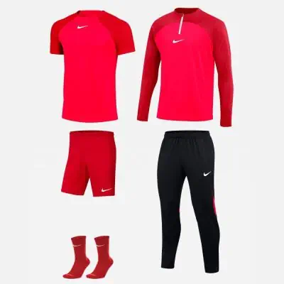 Ensemble Nike enfant Pack 5 pièces Maillot Academy Pro Short Park III Chaussettes basses Squad Haut 1/4 zip Academy Pro Pantalon de survêtement Academy Pro DH9279 BV6865 SK0030 DH9280 DH9240