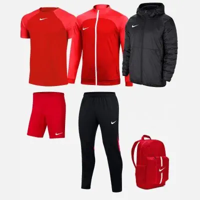 Ensemble Nike enfant Pack 6 pièces Maillot Academy Pro Short Park III Veste Academy Pro Pantalon de survêtement Academy Pro Veste doublée Team Sac à dos Academy Team Fall DH9279 BV6865 DH9283 DH9325 CW6159 DA2571
