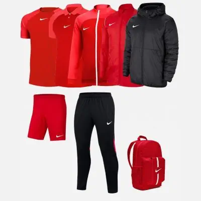 Ensemble Nike enfant Pack 7 pièces Maillot Academy Pro Short Park III Polo Academy Pro Coupe-vent Park 20 Veste Academy Pro Pantalon de survêtement Academy Pro Veste doublée Team Fall Sac à dos Academy Team DH9279 BV6865 DH9289 BV6881 DH9283 DH9325 CW6159