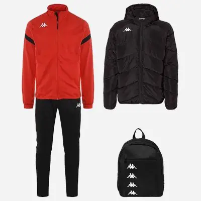 pack enfant kappa dalcito 4 pièces ensemble de survetement sac veste
