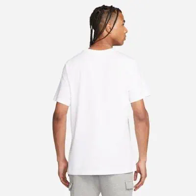 T shirt nike col blanc discount
