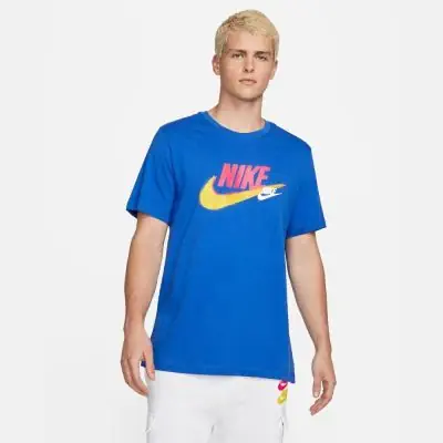 Maglietta Nike Sportswear Uomo Blu Royal FB1074 480 EKINSPORT