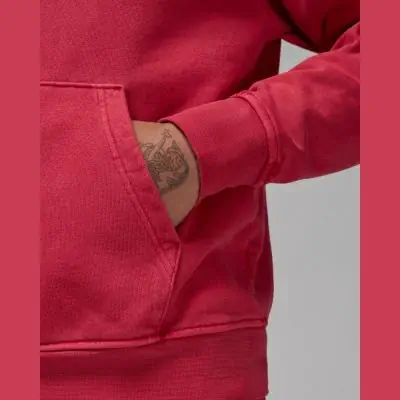 Jordan Essentials Statement Fleece Washed Kapuzenpullover Rot fur Manner EKINSPORT