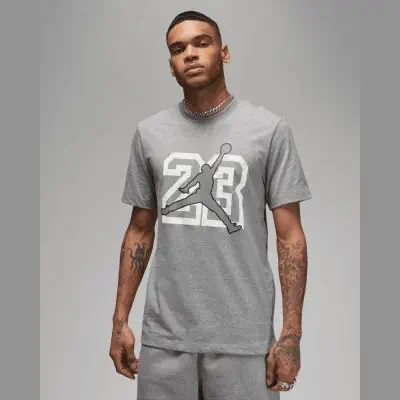 Men s Nike Jordan Grey T Shirt EKINSPORT