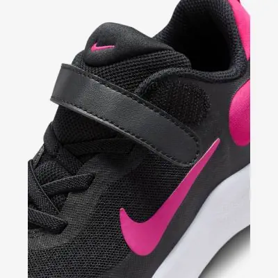 Zapatillas Nike Revolution 7 Negro y Rosa Nino EKINSPORT