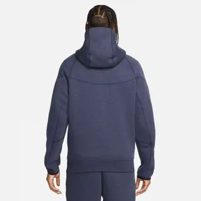 Felpa con cappuccio Nike Tech Fleece Windrunner Navy uomo con zip EKINSPORT