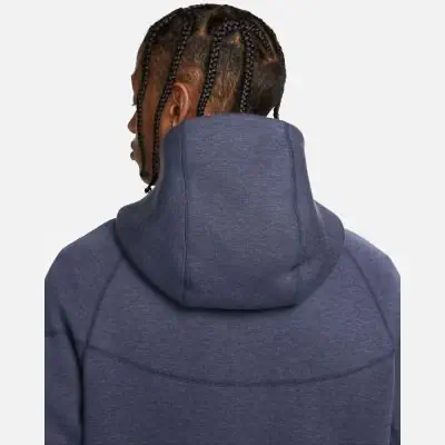 Men s Nike Tech Fleece Windrunner Navy Blue Zip Hoodie EKINSPORT