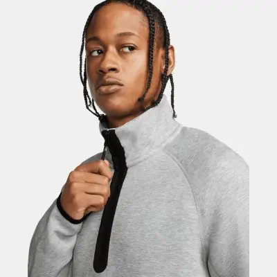 Sweat 1/2 Zip Nike Sportswear Tech Fleece Gris pour Homme FB7998-063