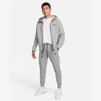 Mens grey nike fleece tracksuit shop