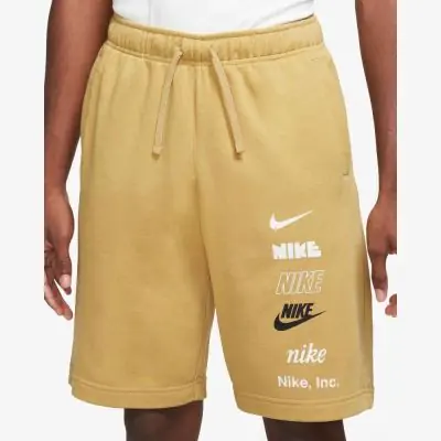 Nike air fleece shorts yellow 2025