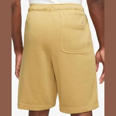 Nike air fleece shorts yellow online