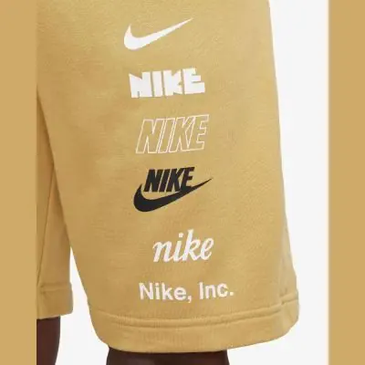 Short Nike Club Fleece Jaune pour Homme FB8830 725 EKINSPORT