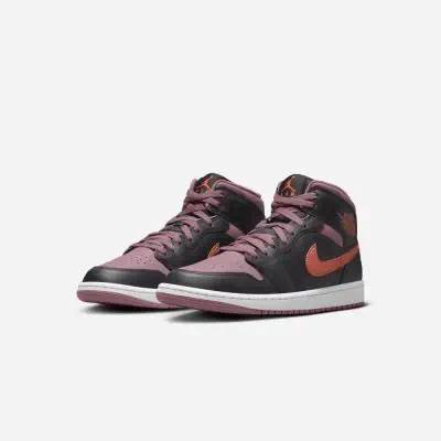 Chaussures Air Jordan 1 Mid SE Noir Orange pour Homme EKINSPORT