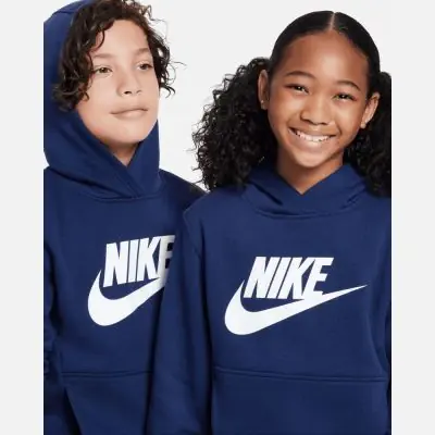 Felpa con cappuccio Nike Sportswear Club Fleece arancione da bambino EKINSPORT