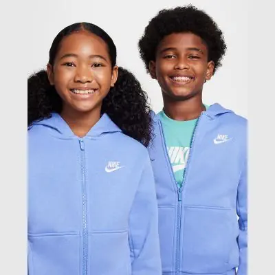sweat zippe a capuche nike sportswear club fleece fd3004 494