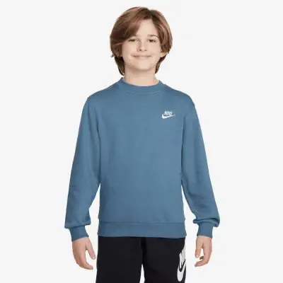 Children s Nike Sportswear Club Fleece Duck Blue Sweatshirt EKINSPORT