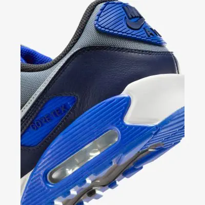 chaussures nike air max 90 gore tex gris bleu homme fd5810 003