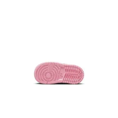 Chaussures Jordan 1 Mid Blanc et Rose pour Enfant EKINSPORT