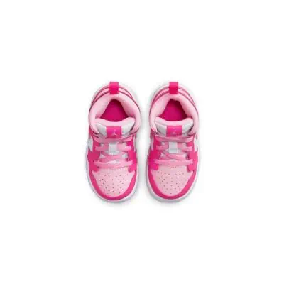 Jordan 1 Mid White and Pink Children s Shoes EKINSPORT
