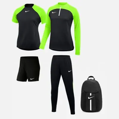 Ensemble Nike femme Pack 5 pièces Maillot Academy Pro Short Park III Haut 1/4 zip Academy Pro Pantalon de survêtement Academy Pro Sac à dos Academy Team DH9242 BV6860 DH9246 DH9273 DC2647