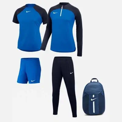 Ensemble Nike femme Pack 5 pièces Maillot Academy Pro Short Park III Haut 1/4 zip Academy Pro Pantalon de survêtement Academy Pro Sac à dos Academy Team DH9242 BV6860 DH9246 DH9273 DC2647