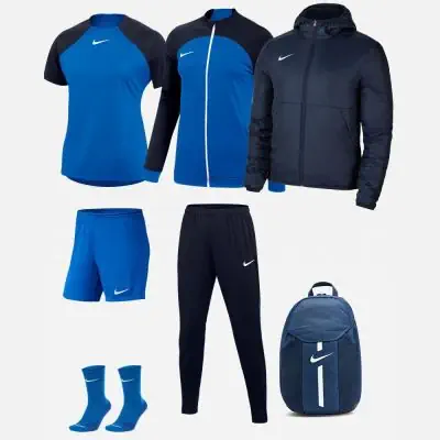Ensemble Nike Academy Pro pour Femme. Survetement Maillot Short Chaussettes Parka Sac 7 pieces