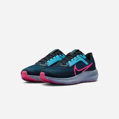 Chaussures de running Nike Pegasus 40 Noir & Bleu pour femme