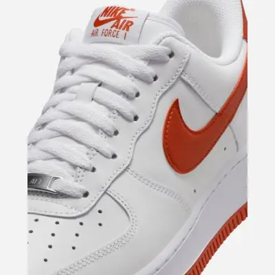 Chaussures Nike Air Force 1 07 Blanc Rouge pour Homme EKINSPORT
