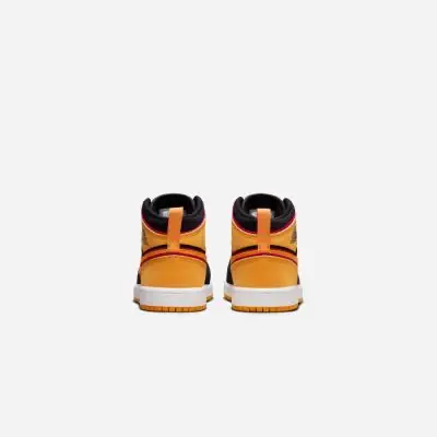 Scarpe da bambino Jordan 1 Mid Se Nero e Arancione EKINSPORT