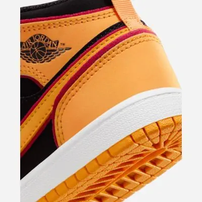 Scarpe da bambino Jordan 1 Mid Se Nero e Arancione EKINSPORT