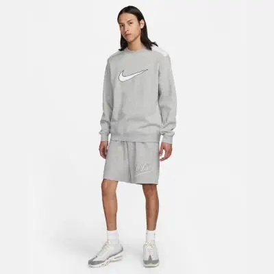 sweat nike sportswear crew bb gris homme fn0245 063