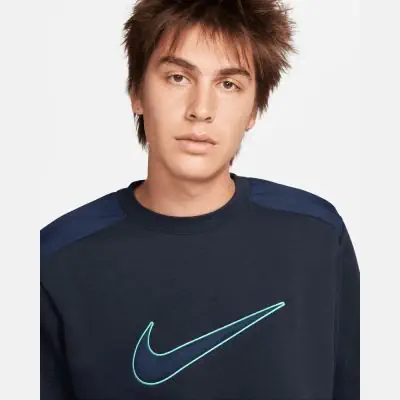 sweat shirt nike sportswear sp fleece crew bb homme fn0245 475