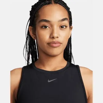 debardeur crop top nike one classic noir femme fn2845 010