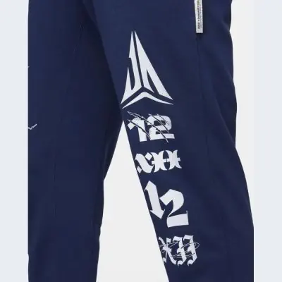 bas de jogging de basket nike ja bleu marine homme fn2994 410
