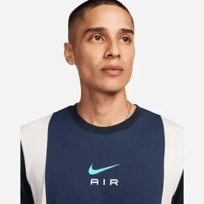 t shirt nike sportswear sw air bleu marine homme fn7702 410