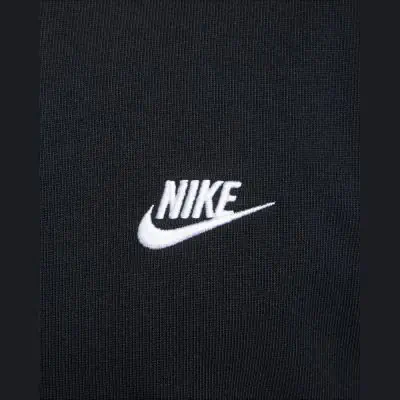 Heren Nike Club Lange Mouw Polo Zwart EKINSPORT