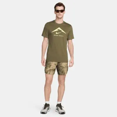 Men s Nike Dri FIT Olive Green T Shirt EKINSPORT
